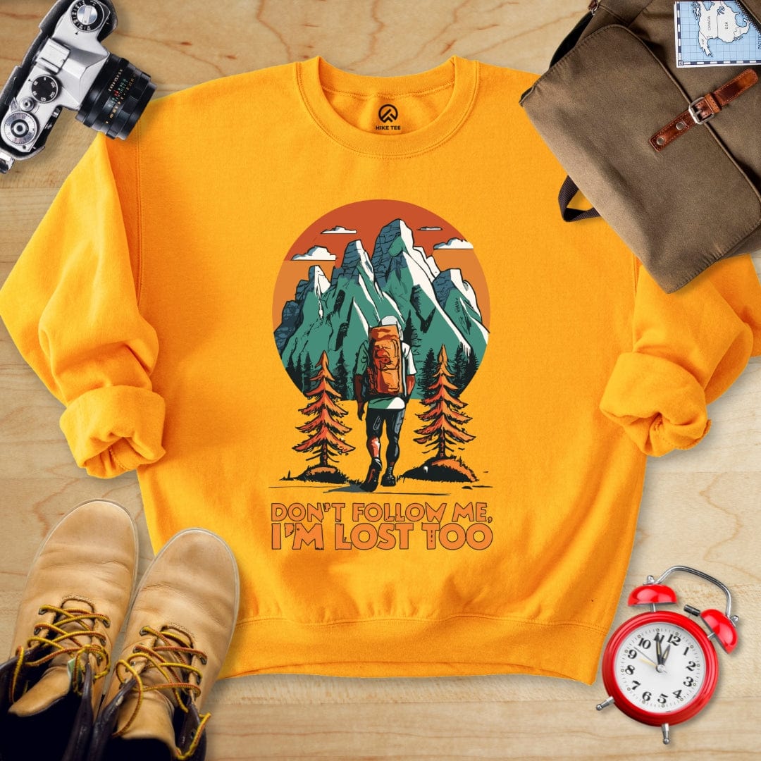 Hike Tee Sweatshirt Gold / S Dont Follow Me Sweatshirt