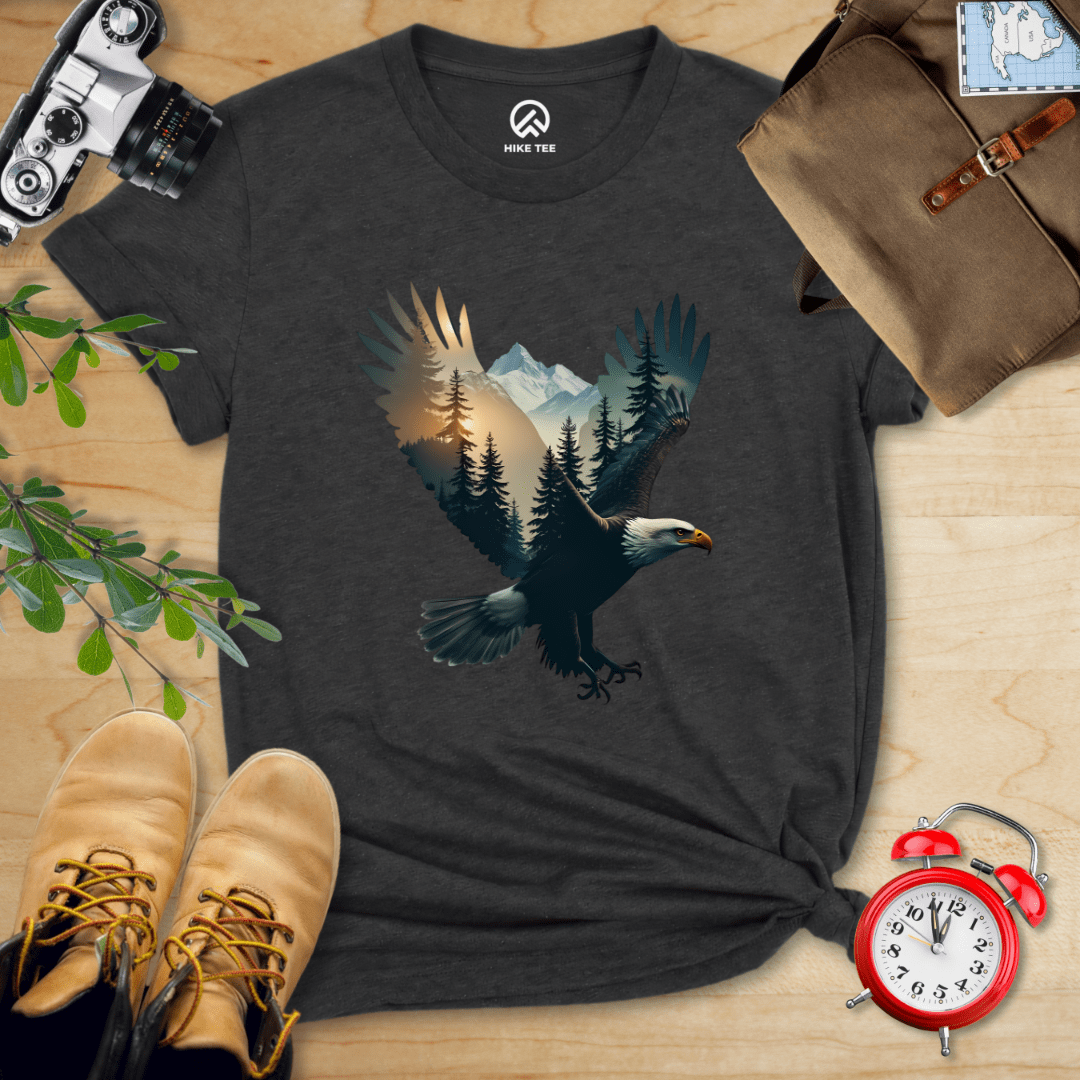 Hike Tee T-Shirt Dark Grey Heather / S Eagle and Mountains Shirt