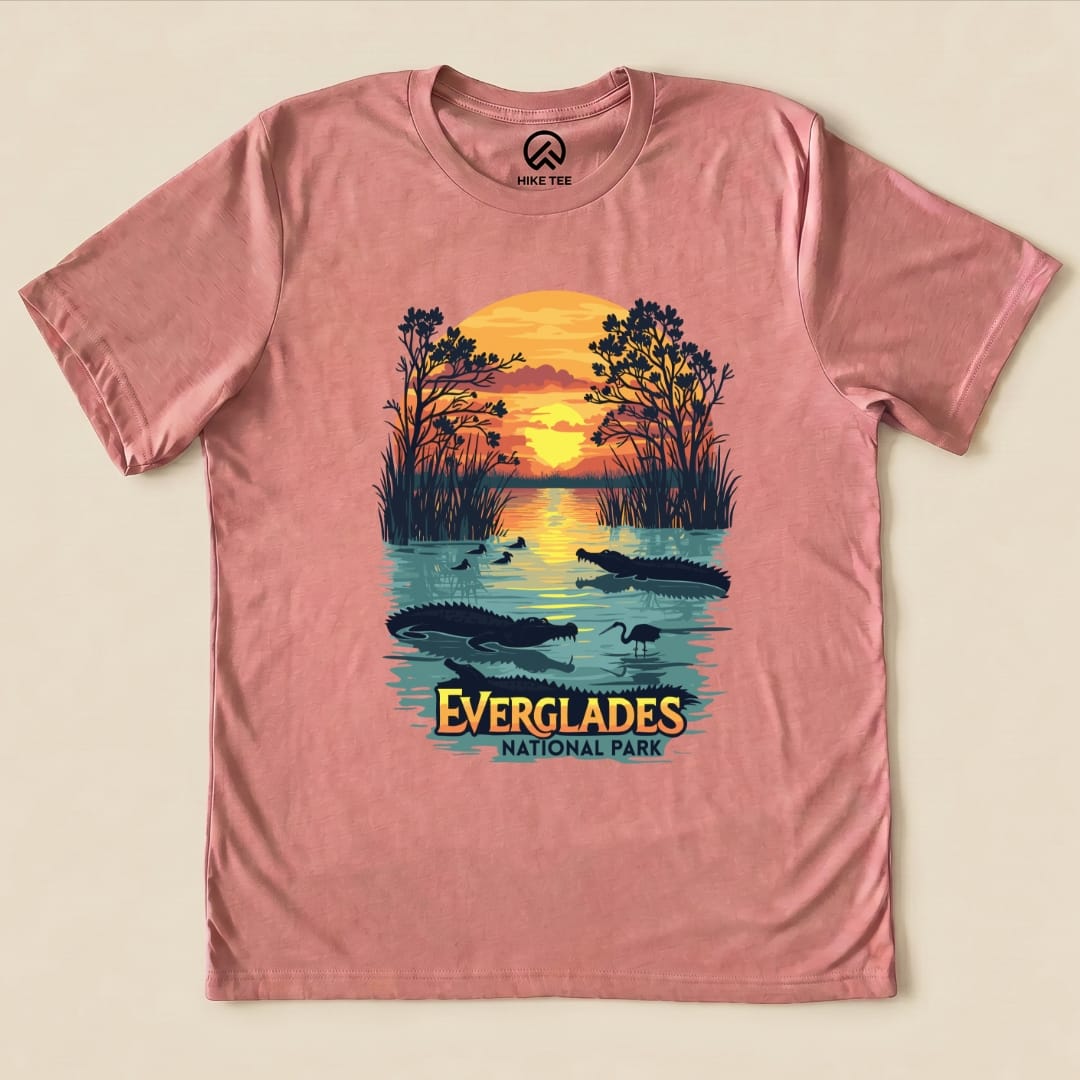 Hike Tee T-Shirt Heather Mauve / S Everglades National Park Shirt