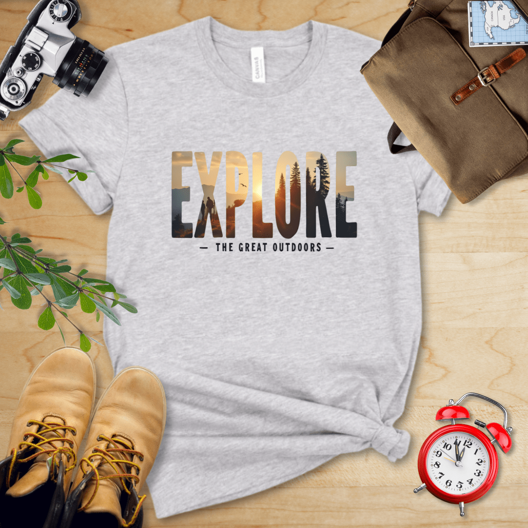 Hike Tee T-Shirt Athletic Heather / S Explore Shirt