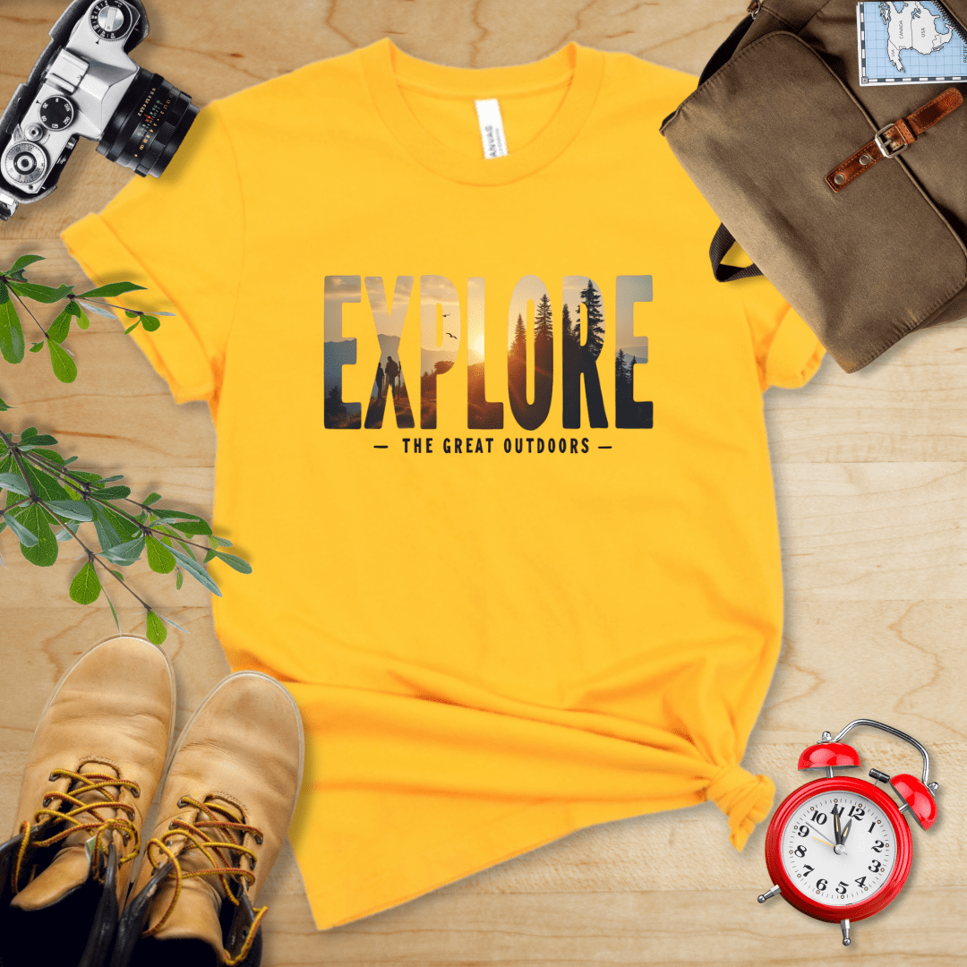 Hike Tee T-Shirt Gold / S Explore Shirt