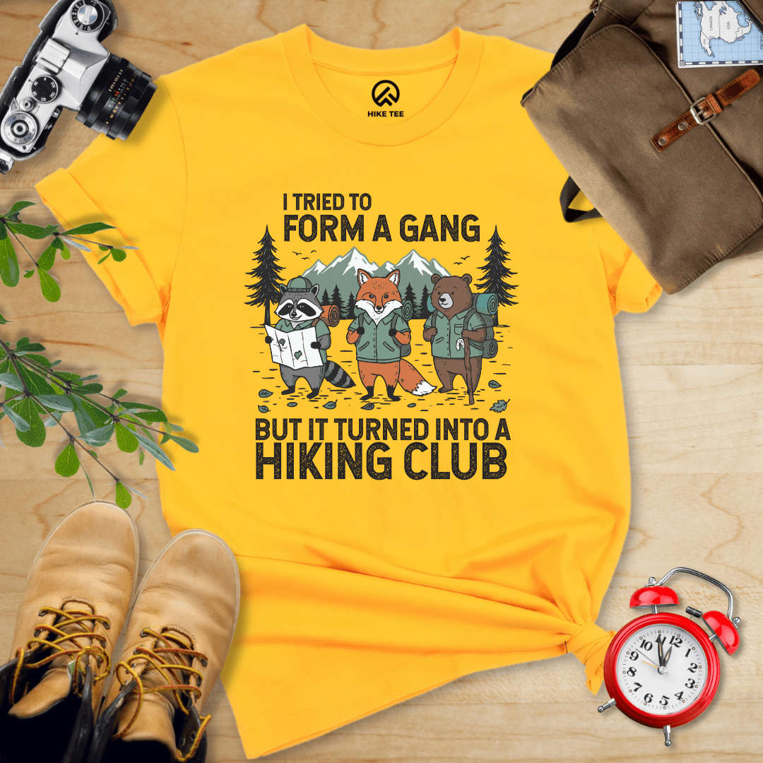 Hike Tee T-Shirt Gold / S Form a Gang Hiking Shirt