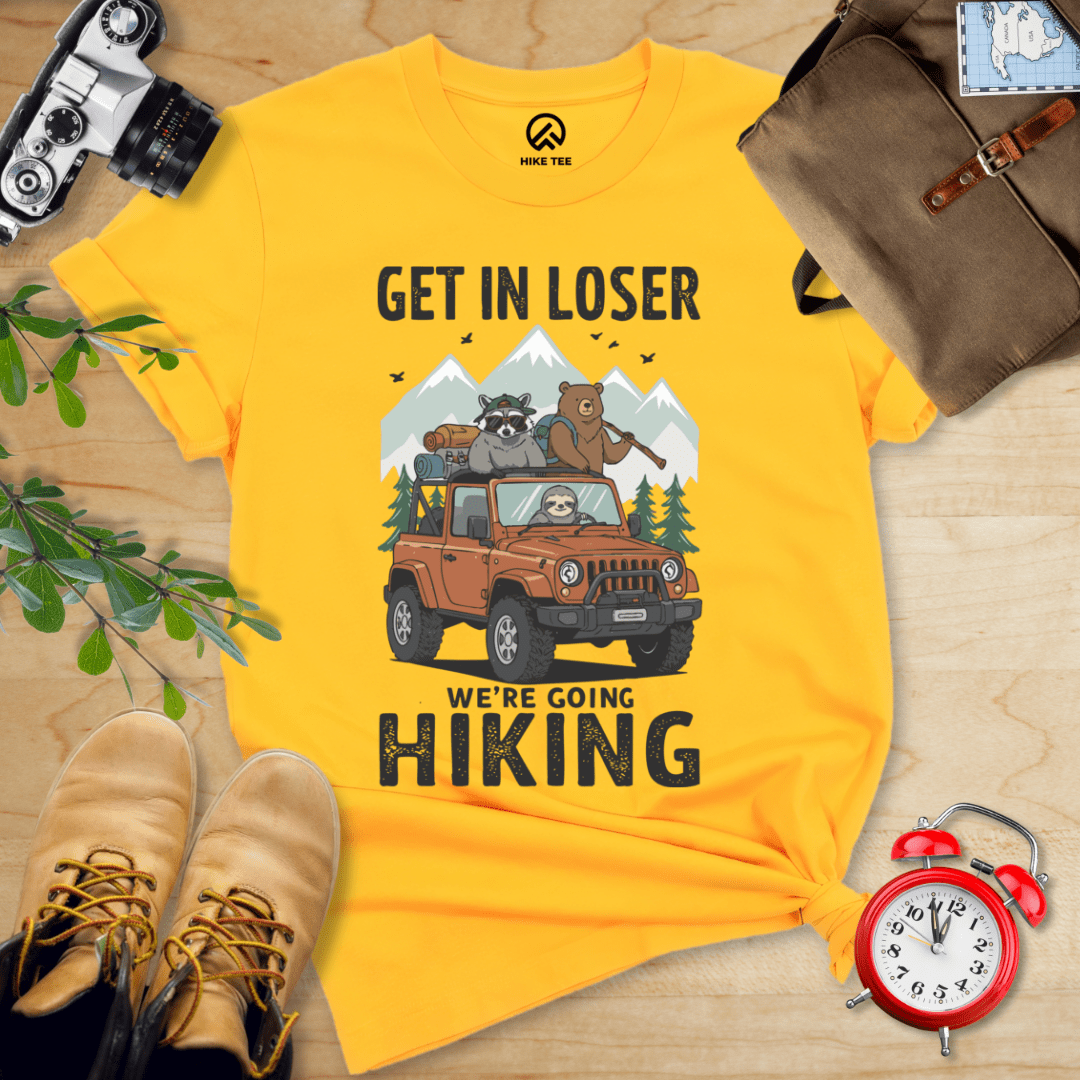 Hike Tee T-Shirt Gold / S Get in Loser Hiking Shirt