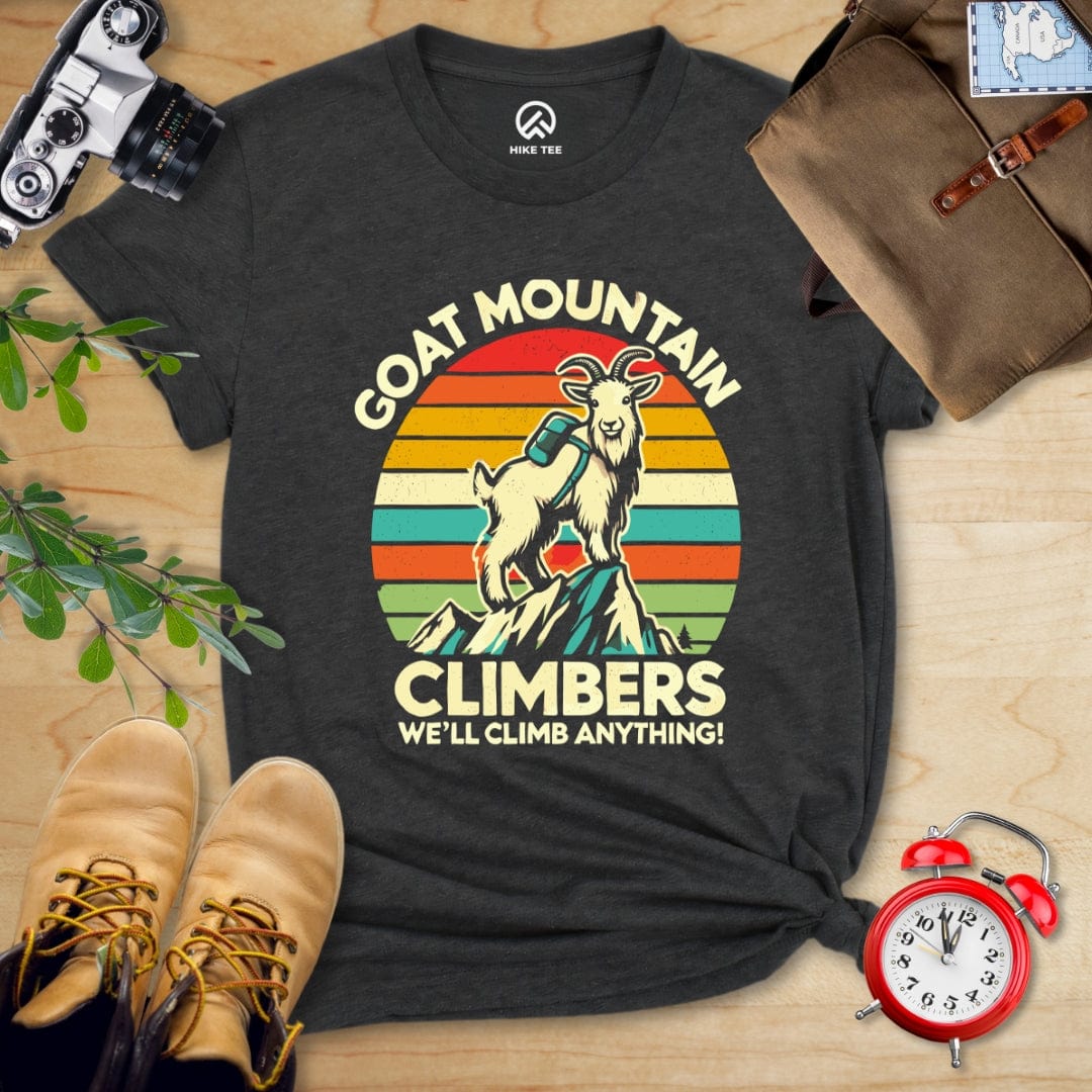 Hike Tee T-Shirt Dark Grey Heather / S Goat Mountain Climbers Shirt