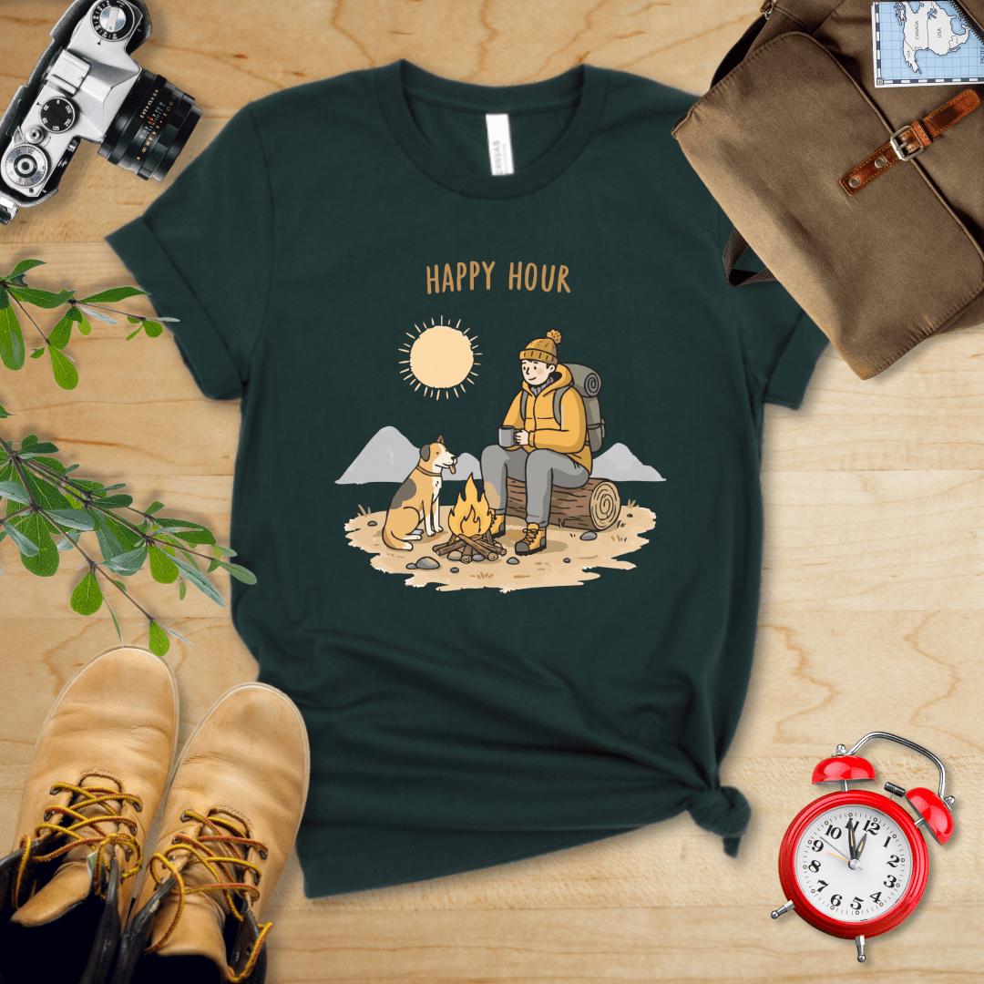 Printify T-Shirt Happy Hour Shirt