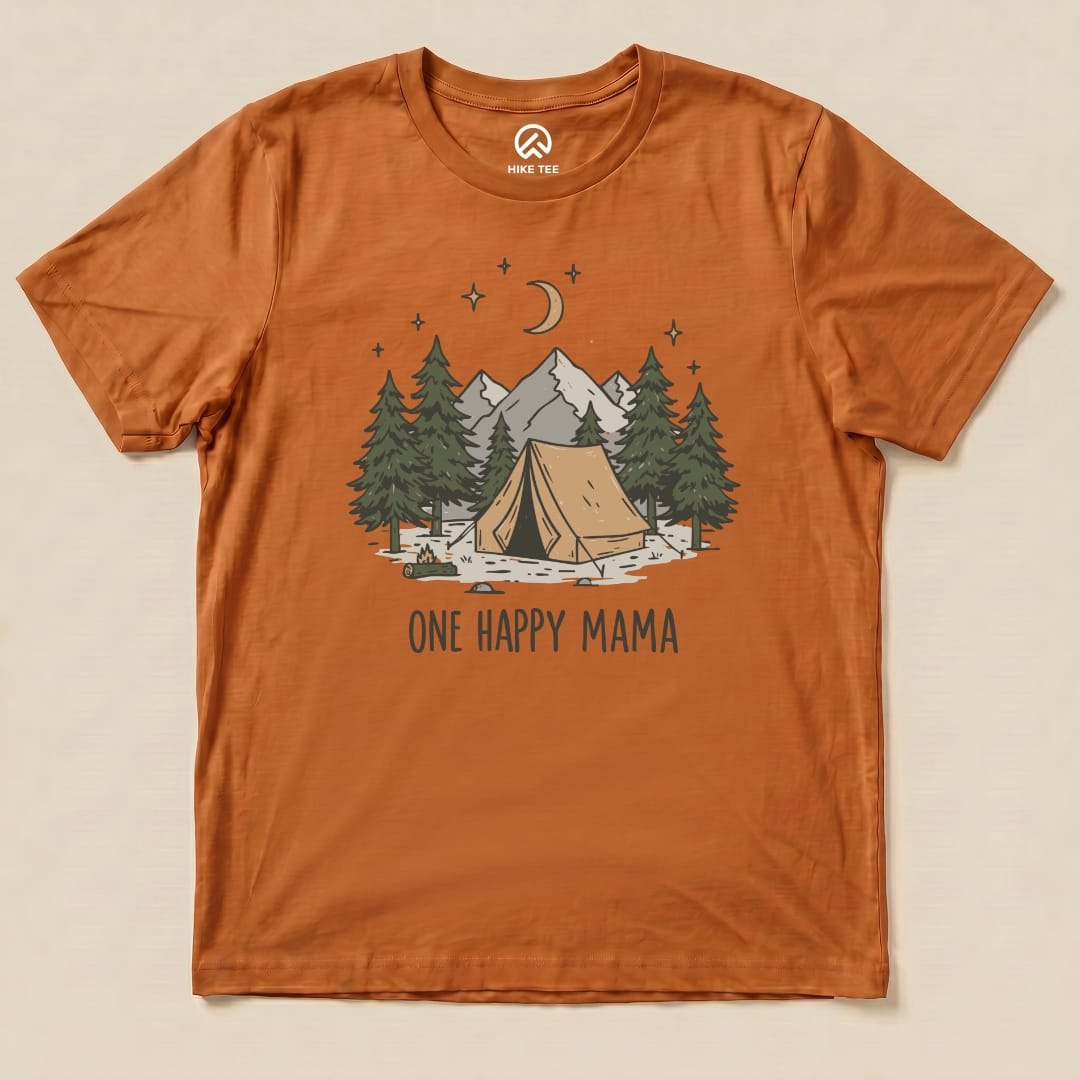 Hike Tee T-Shirt Autumn / S Happy Mama Camping Shirt