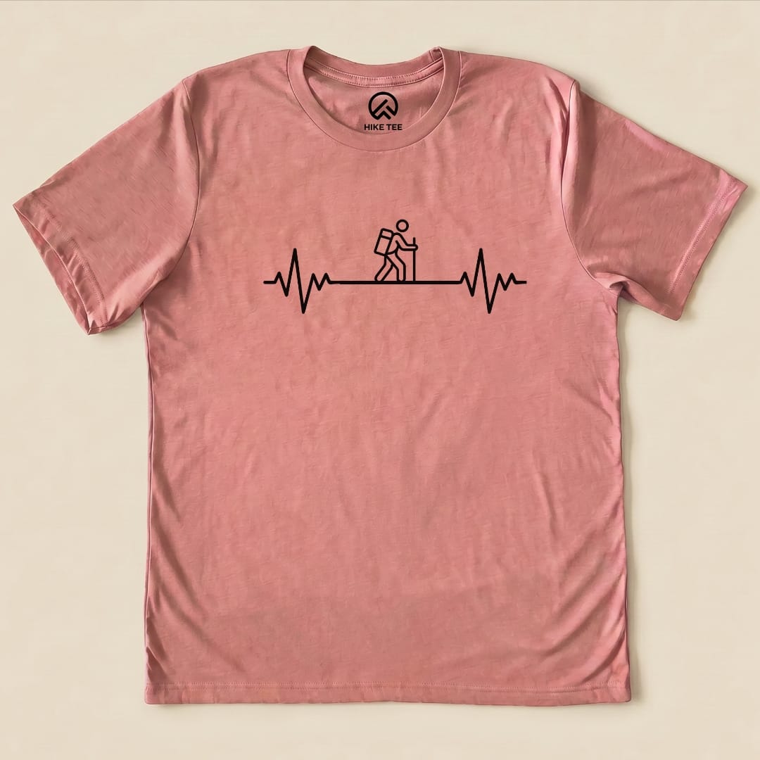 Hike Tee T-Shirt Heather Mauve / S Heart Rate Hiking Shirt