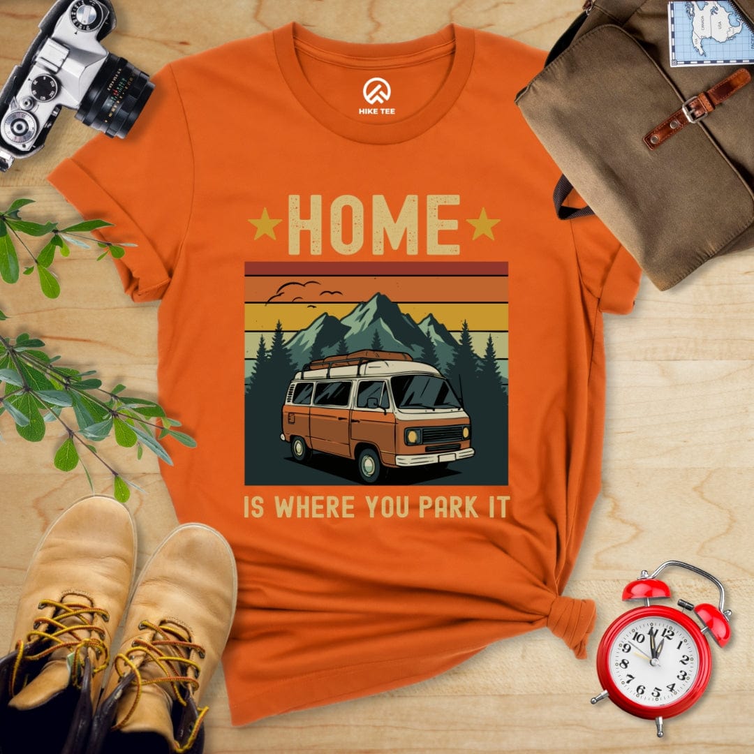 Hike Tee T-Shirt Autumn / S Home Is Where You Park Is Shirt