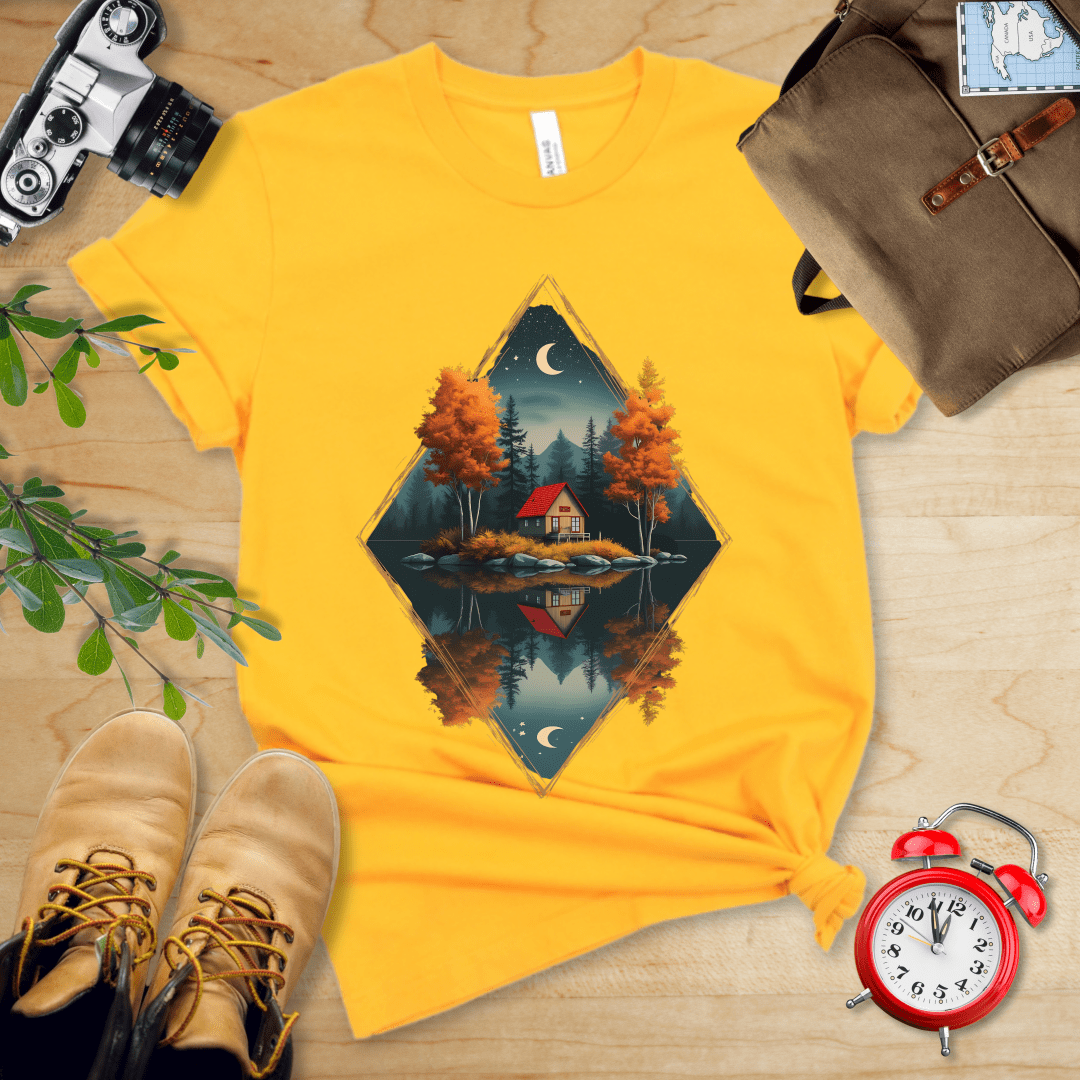 Hike Tee T-Shirt Gold / S House By The Lake Shirt