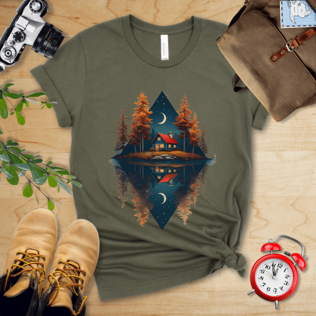 Hike Tee T-Shirt Military Green / S House by The Lake Shirt