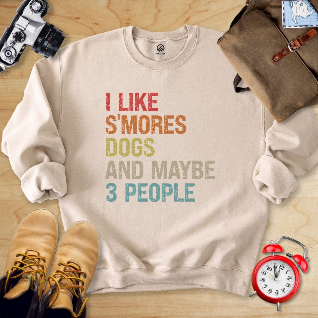 Hike Tee Sweatshirt Sand / S I like Smores Sweatshirt
