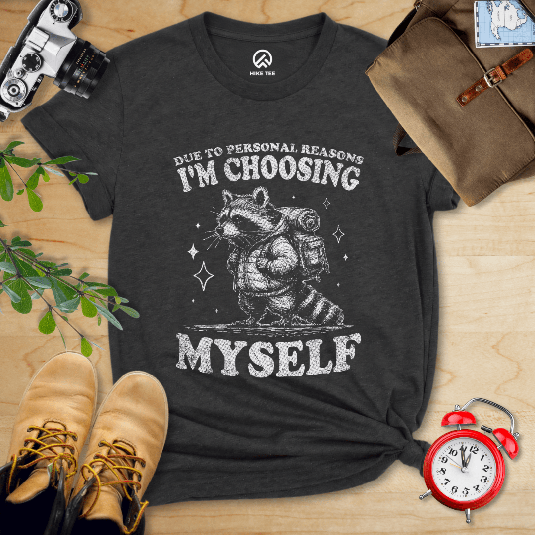 Hike Tee T-Shirt Dark Grey Heather / S I'm Choosing Myself Shirt