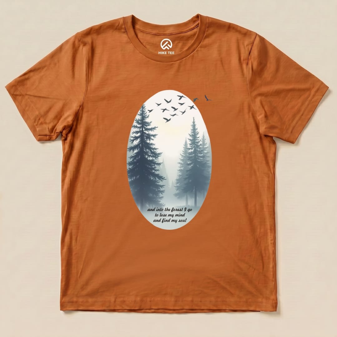 In The Forest I Go Shirt Hike Tee T-Shirt Autumn / S