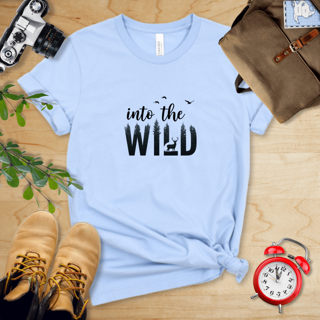 Hike Tee T-Shirt Baby Blue / S Into the wild Shirt