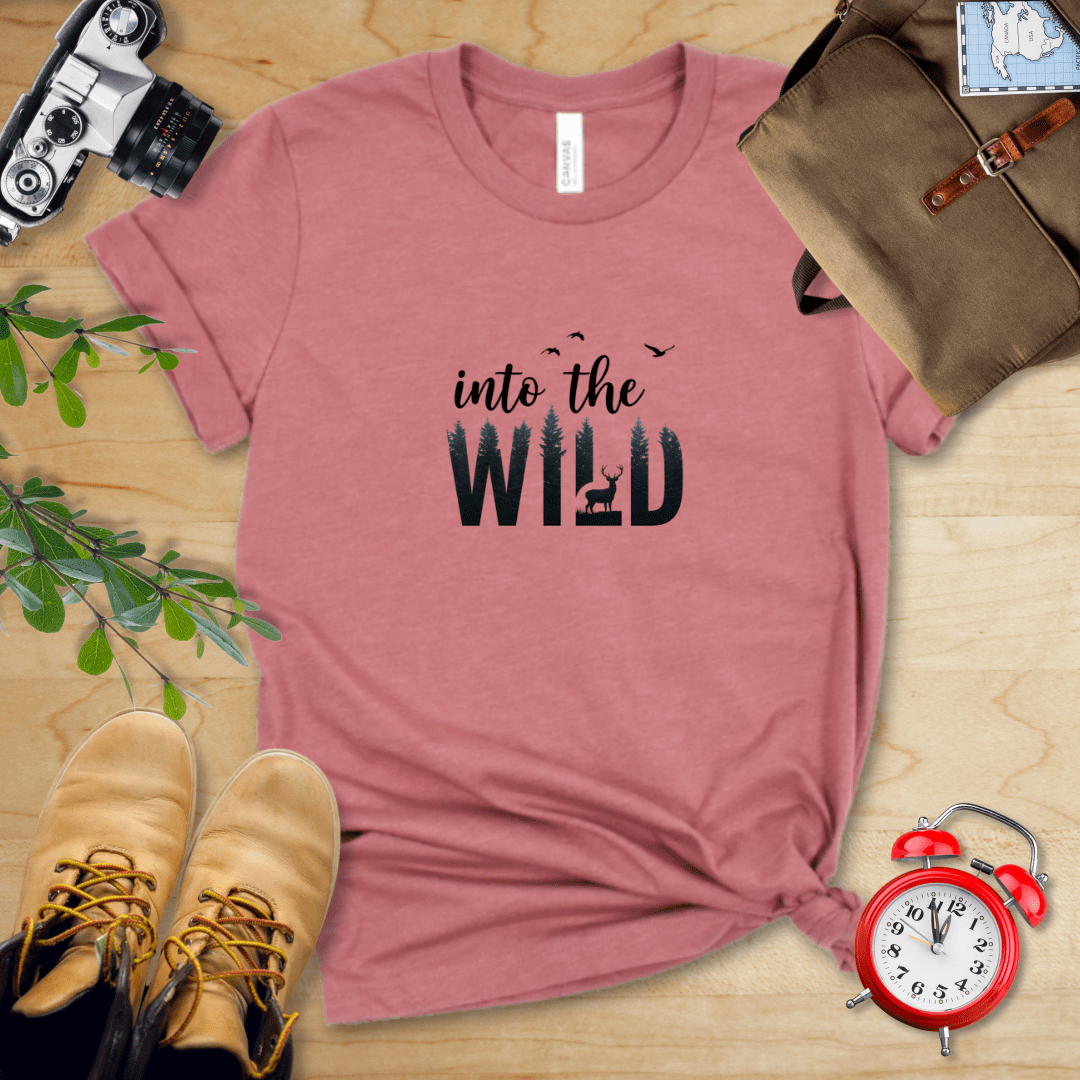 Hike Tee T-Shirt Heather Mauve / S Into the wild Shirt