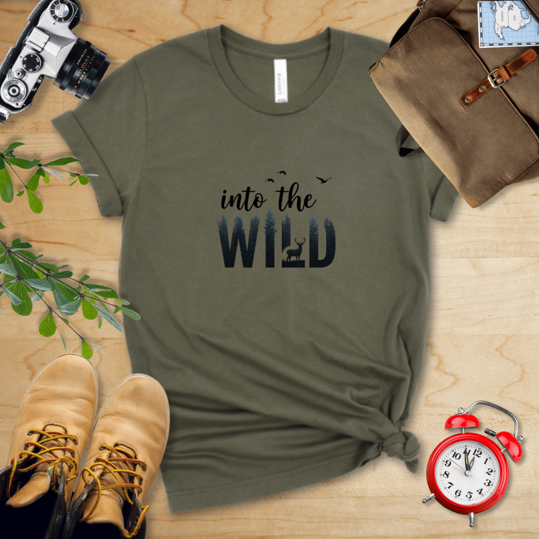 Hike Tee T-Shirt Military Green / S Into the wild Shirt