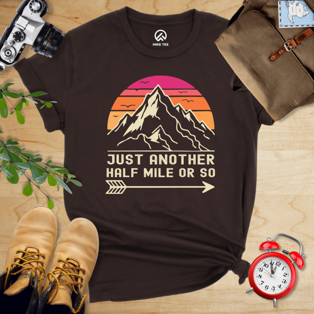 Hike Tee T-Shirt Brown / S Just Another Half Mile Shirt