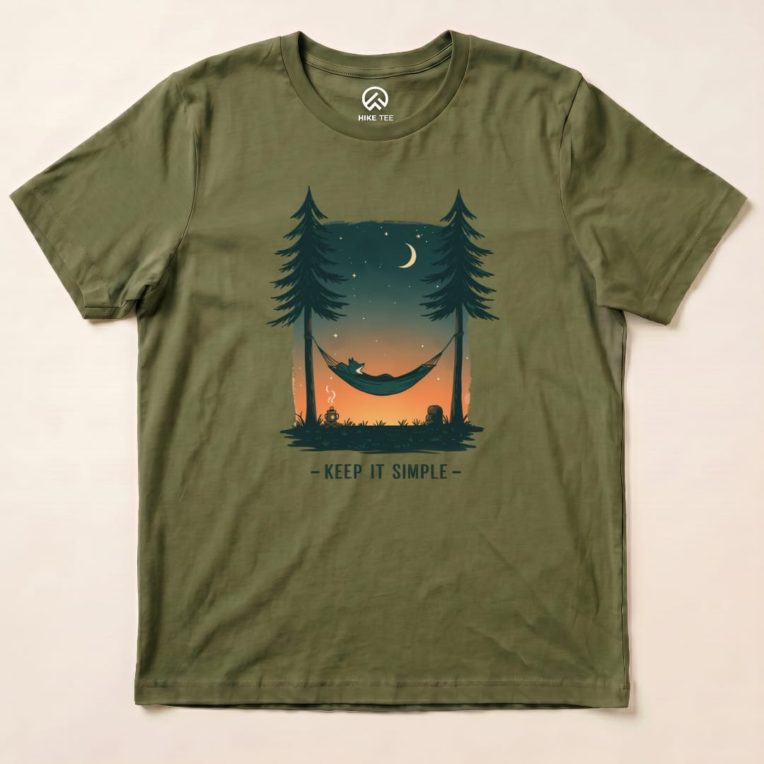 Keep It Simple Shirt Hike Tee T-Shirt Military Green / S