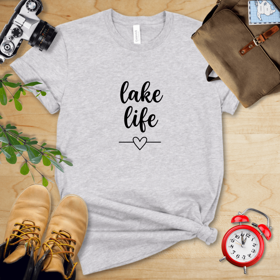 Hike Tee T-Shirt Athletic Heather / S Lake Life Shirt