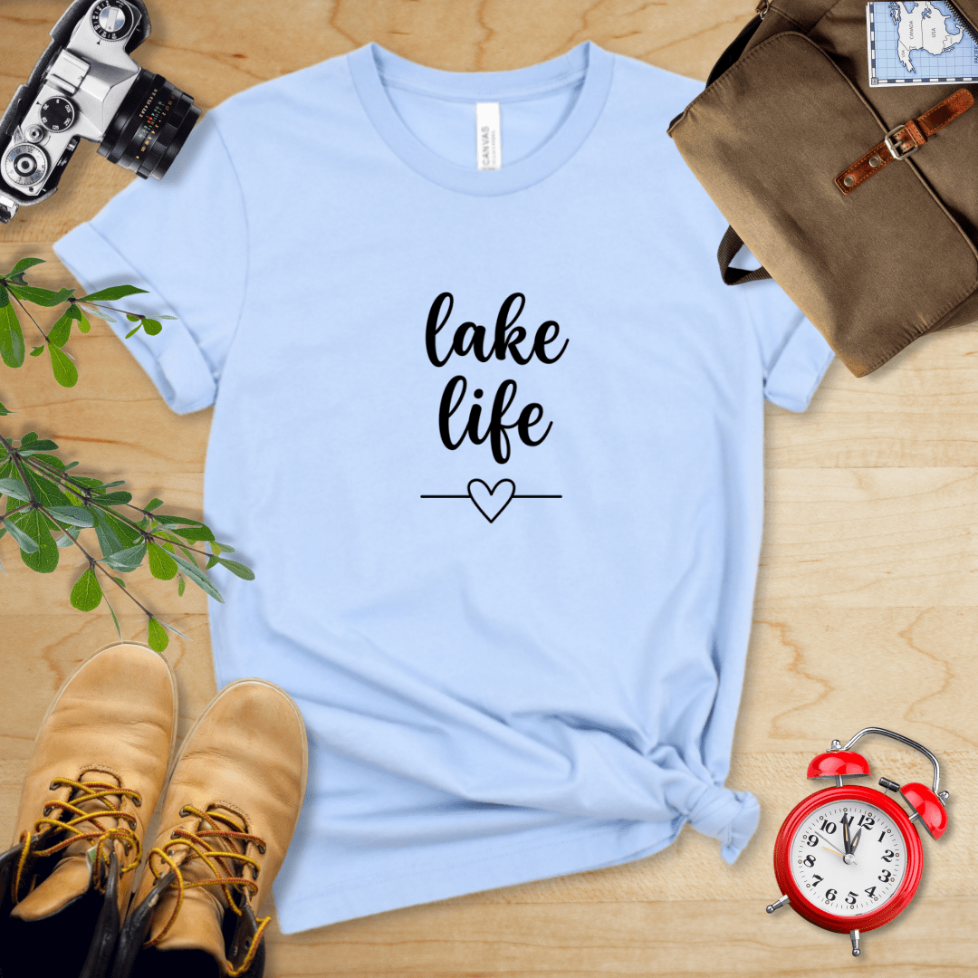 Hike Tee T-Shirt Baby Blue / S Lake Life Shirt