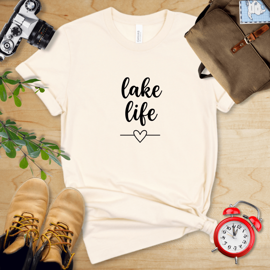 Hike Tee T-Shirt Natural / S Lake Life Shirt