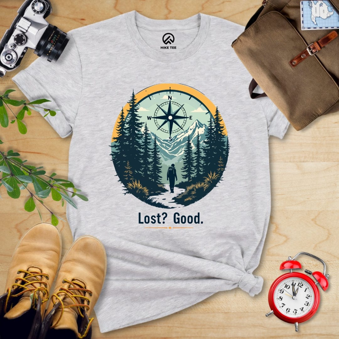 Hike Tee T-Shirt Athletic Heather / S Lost? Good. Shirt