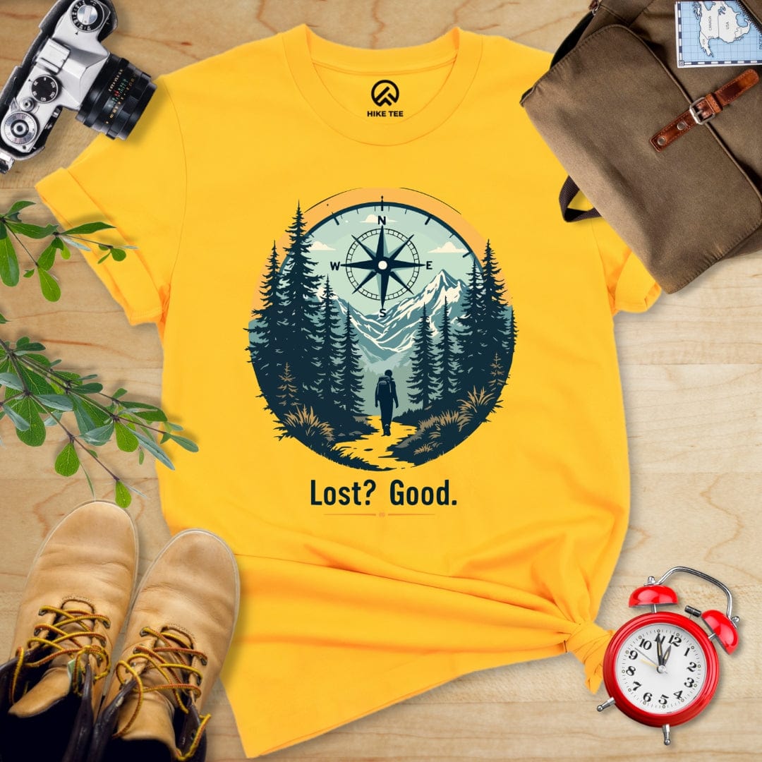 Hike Tee T-Shirt Gold / S Lost? Good. Shirt