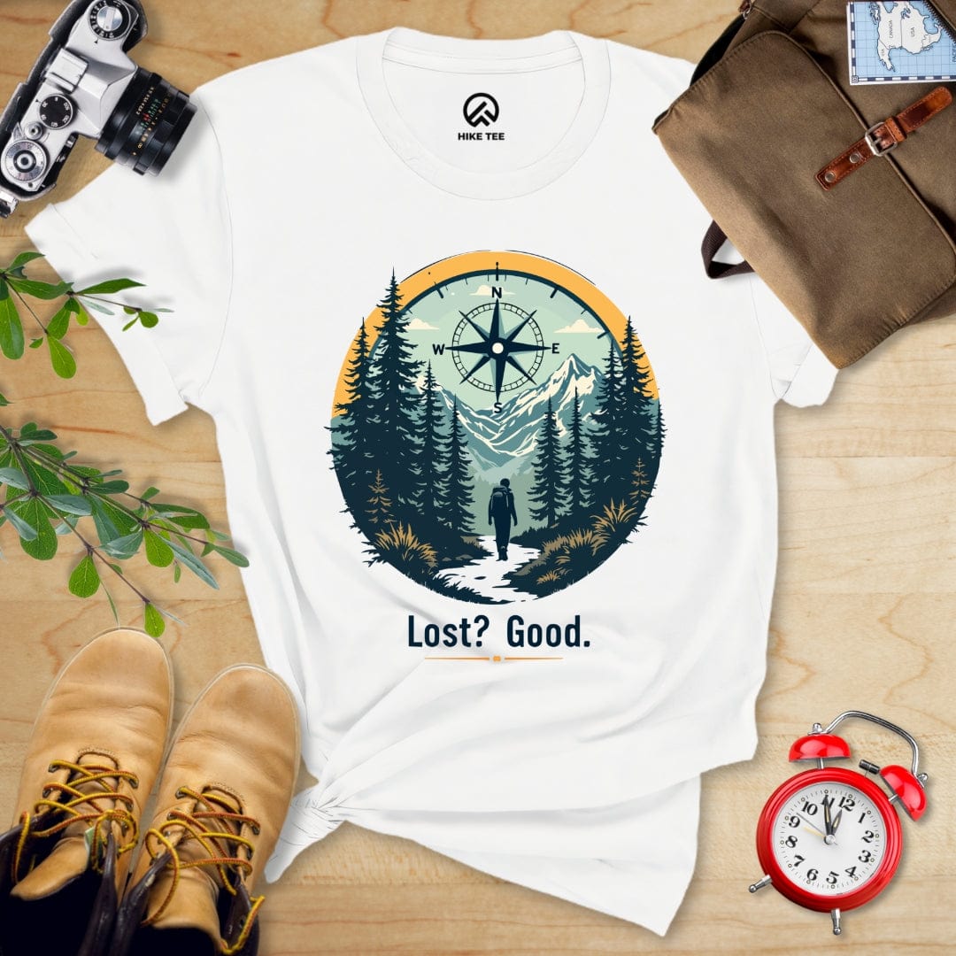 Hike Tee T-Shirt White / S Lost? Good. Shirt