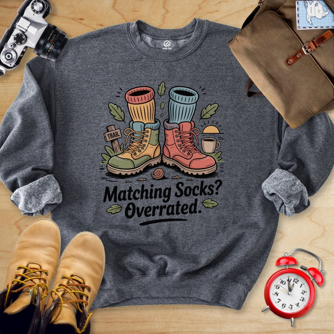 Hike Tee Sweatshirt Dark Heather / S Matching Socks Sweatshirt