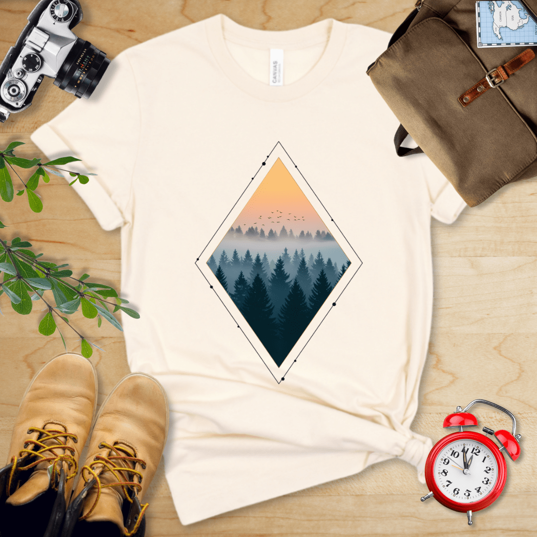 Hike Tee T-Shirt Natural / S Nostalgic Forest Shirt