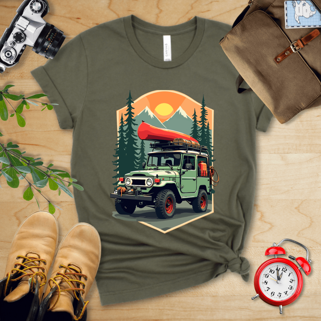 Hike Tee T-Shirt Military Green / S Offroad Adventure Shirt