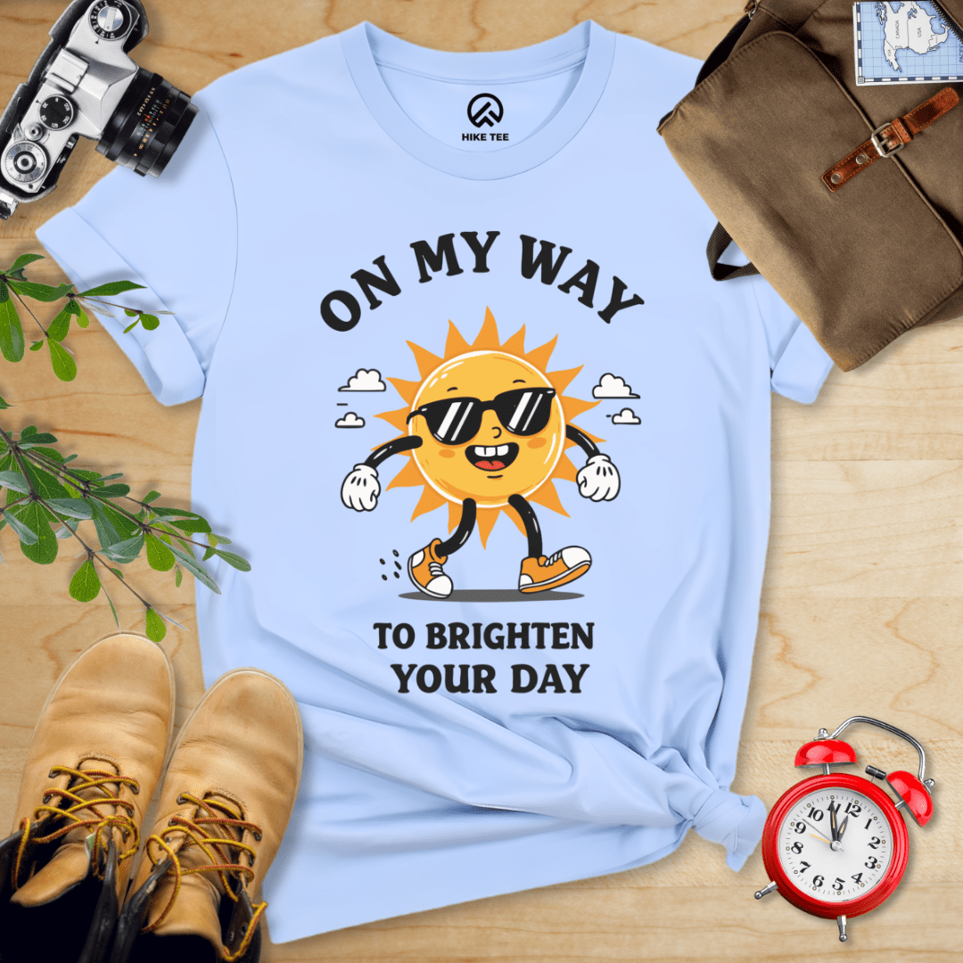 Hike Tee T-Shirt Baby Blue / S On my Way Shirt
