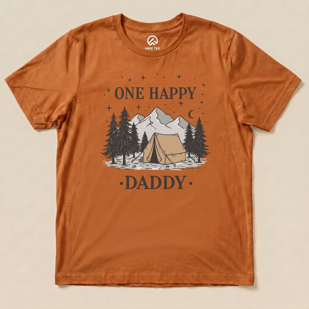 One Happy Daddy Shirt Hike Tee T-Shirt Autumn / S