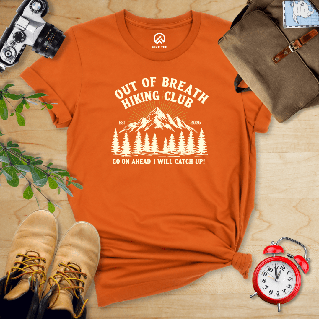 Hike Tee T-Shirt Autumn / S Out Of Breath Hiking Club EST 2025 Shirt