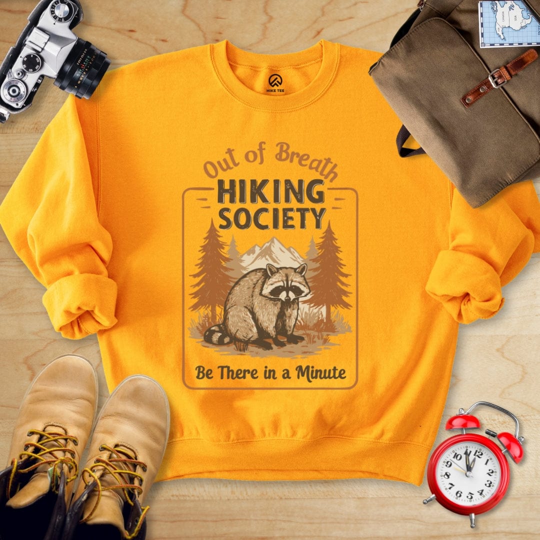 Hike Tee Sweatshirt Gold / S Out of Breath Sweatshirt