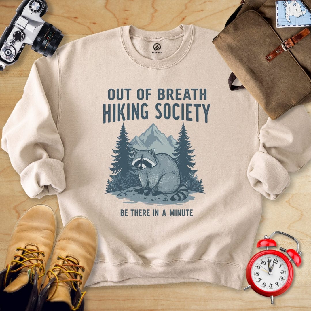 Hike Tee Sweatshirt Sand / S Out Of Breath Sweatshirt