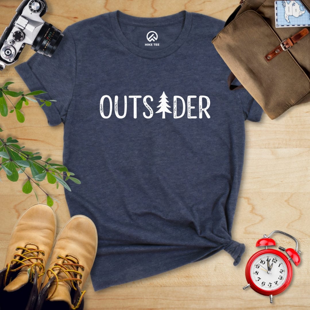 Hike Tee T-Shirt Heather Navy / S Outsider Shirt