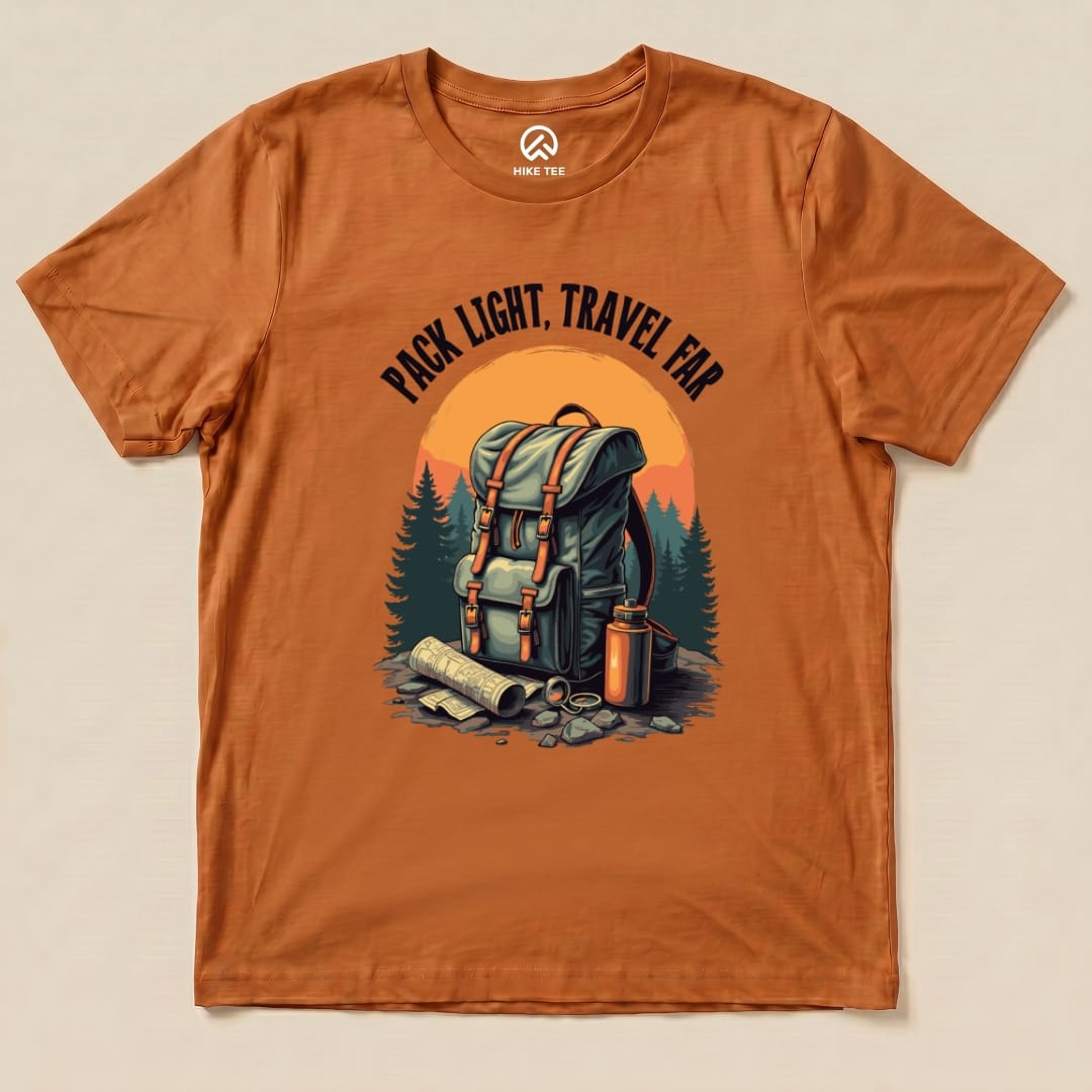Pack Light, Travel Far Shirt Hike Tee T-Shirt Autumn / S