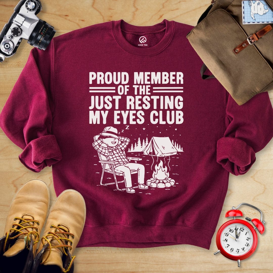 Hike Tee Sweatshirt Maroon / S Praud Member Sweatshirt