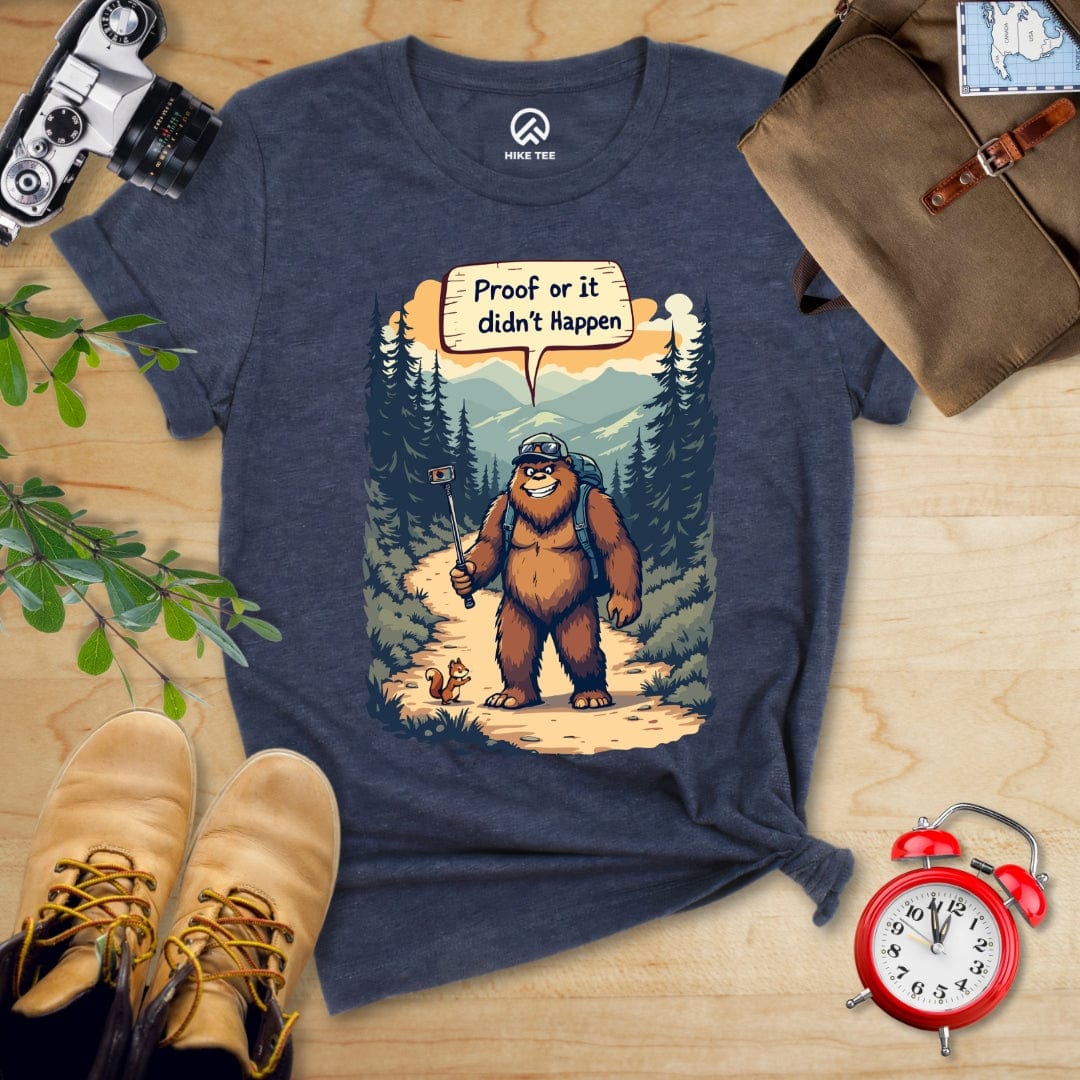 Hike Tee T-Shirt Heather Navy / S Proof Bigfoot Shirt