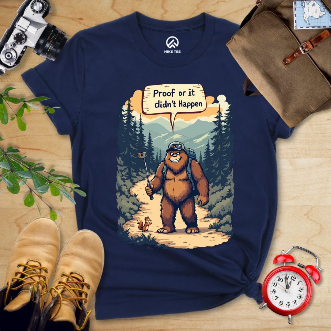 Hike Tee T-Shirt Navy / S Proof Bigfoot Shirt
