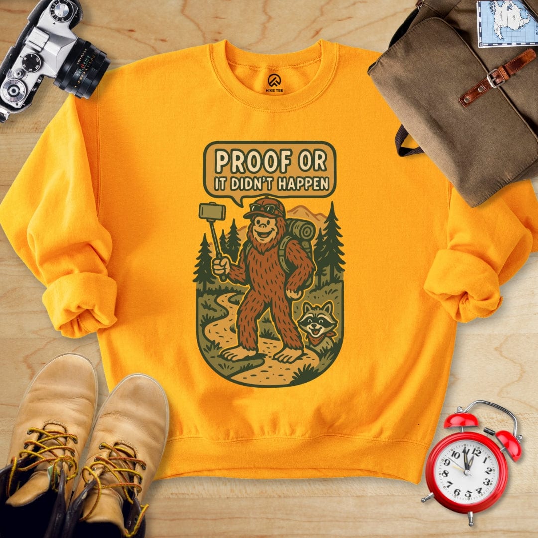 Printify Sweatshirt Gold / S Proof Bigfoot Sweatshirt