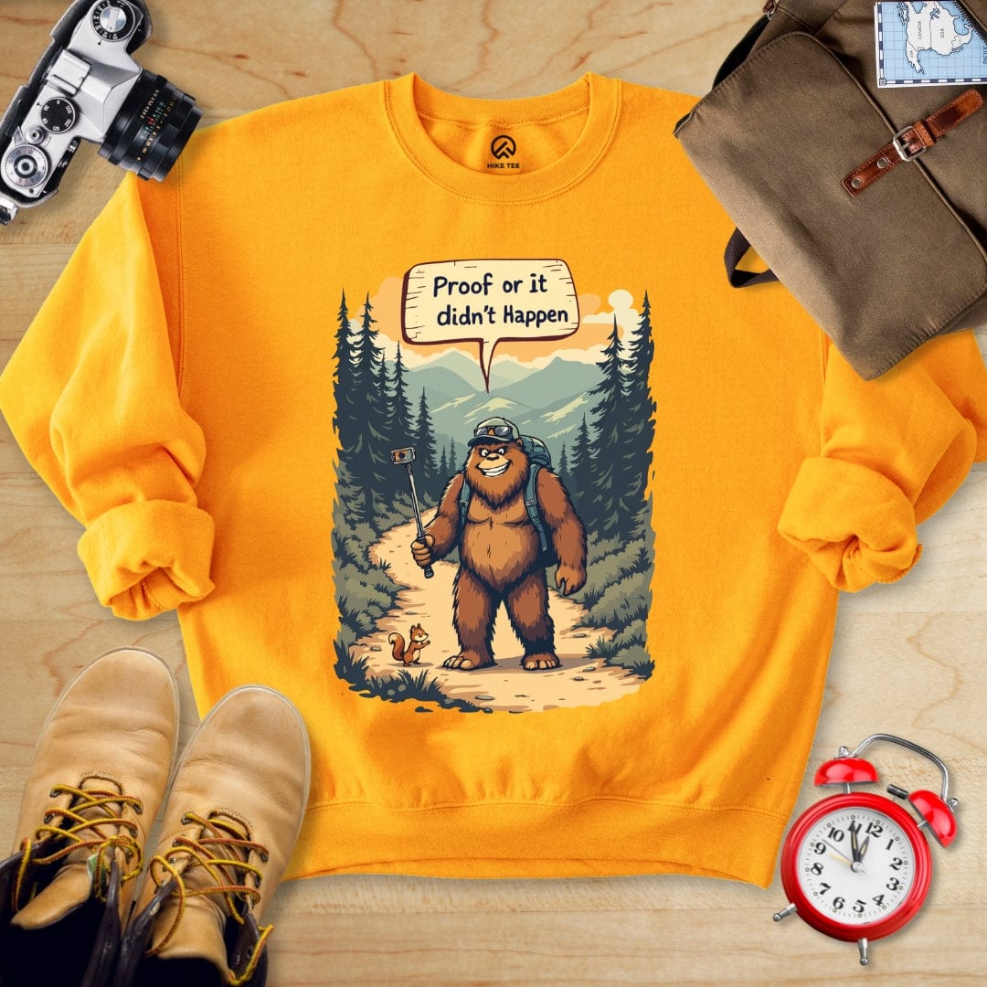 Hike Tee Sweatshirt Gold / S Proof or Didn't Happen Sweatshirt