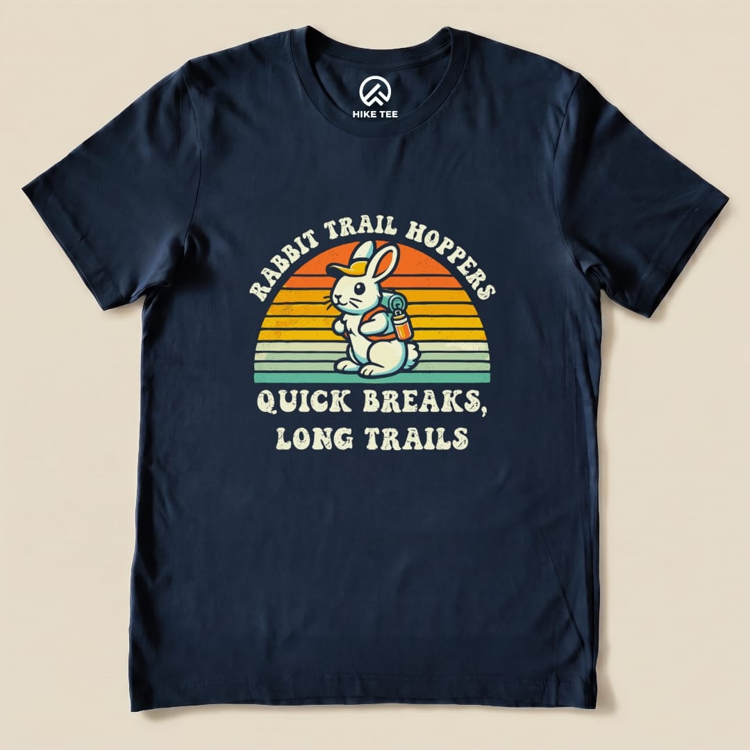 Rabbit Trail Hoppers Vintage Shirt Hike Tee T-Shirt Navy / S