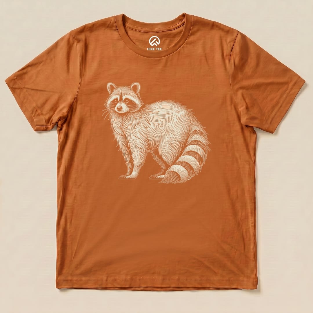 Hike Tee T-Shirt Autumn / S Raccoon Is Watching You Shirt
