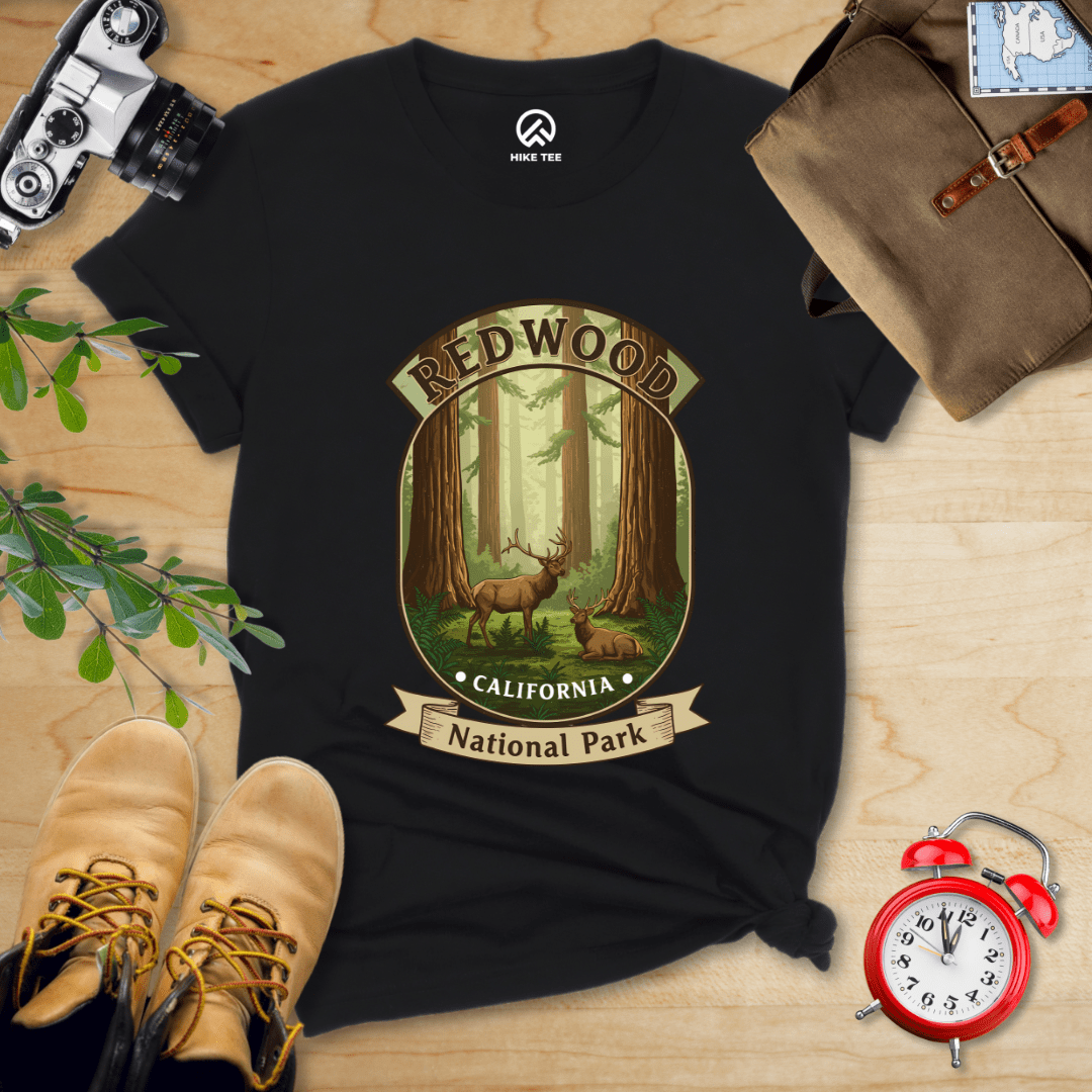 Hike Tee T-Shirt Black / S Redwood Elk Shirt