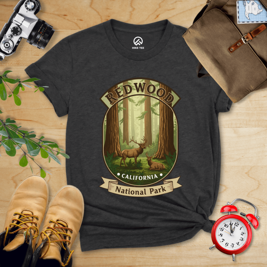 Hike Tee T-Shirt Dark Grey Heather / S Redwood Elk Shirt