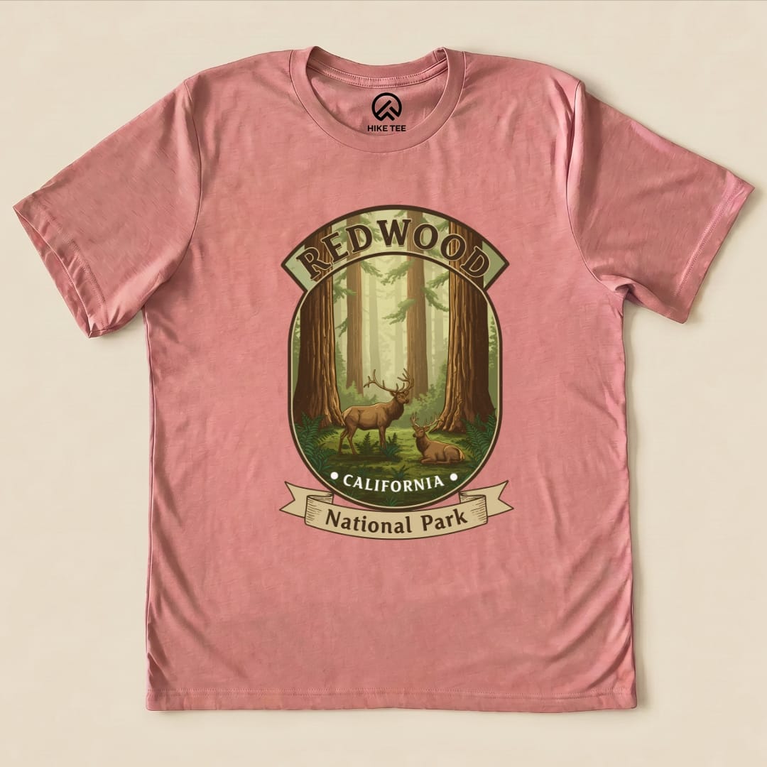 Hike Tee T-Shirt Heather Mauve / S Redwood Elk Shirt