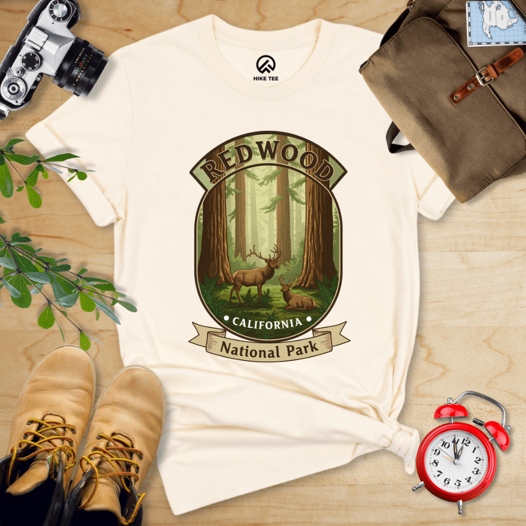 Hike Tee T-Shirt Natural / S Redwood Elk Shirt