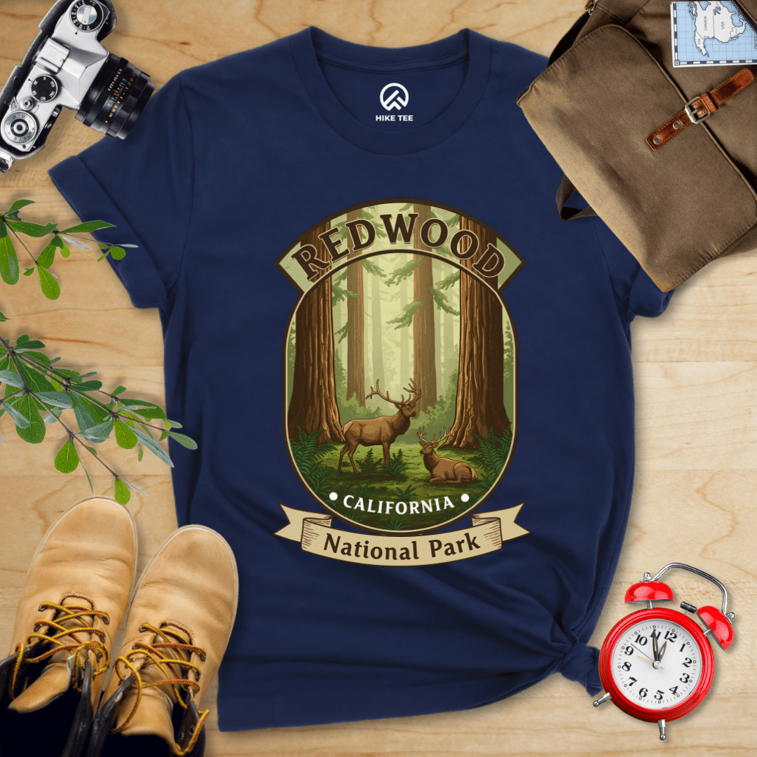 Hike Tee T-Shirt Navy / S Redwood Elk Shirt